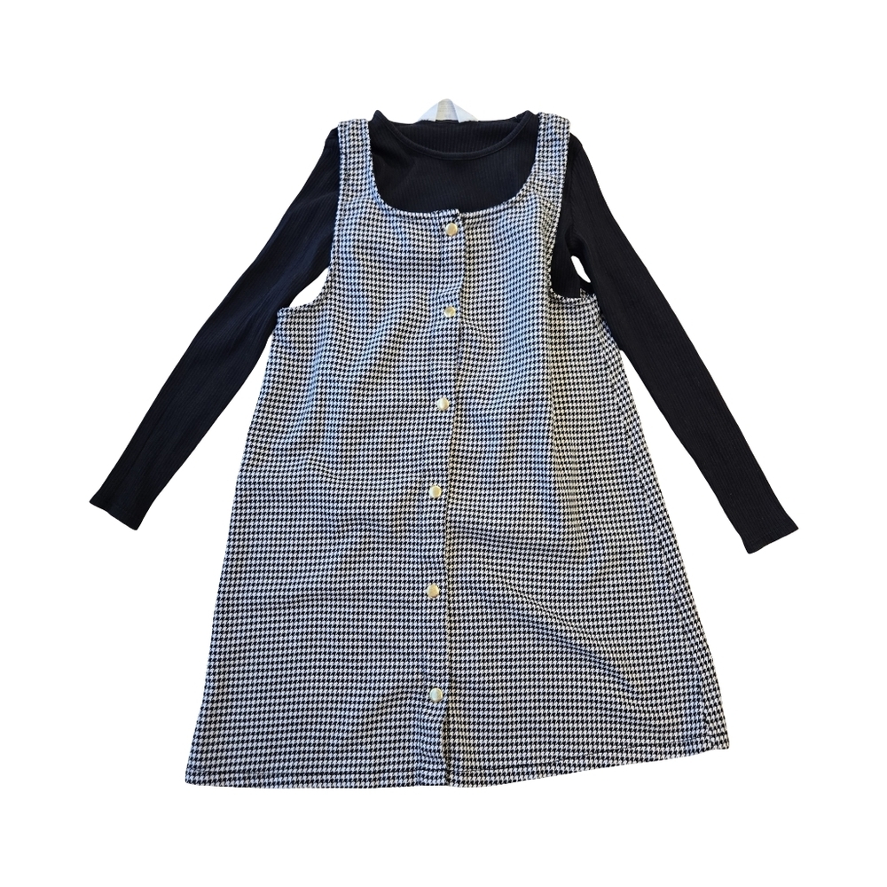 H&M‎ 2 Piece Dress And Top Houndstooth Set Size: 10